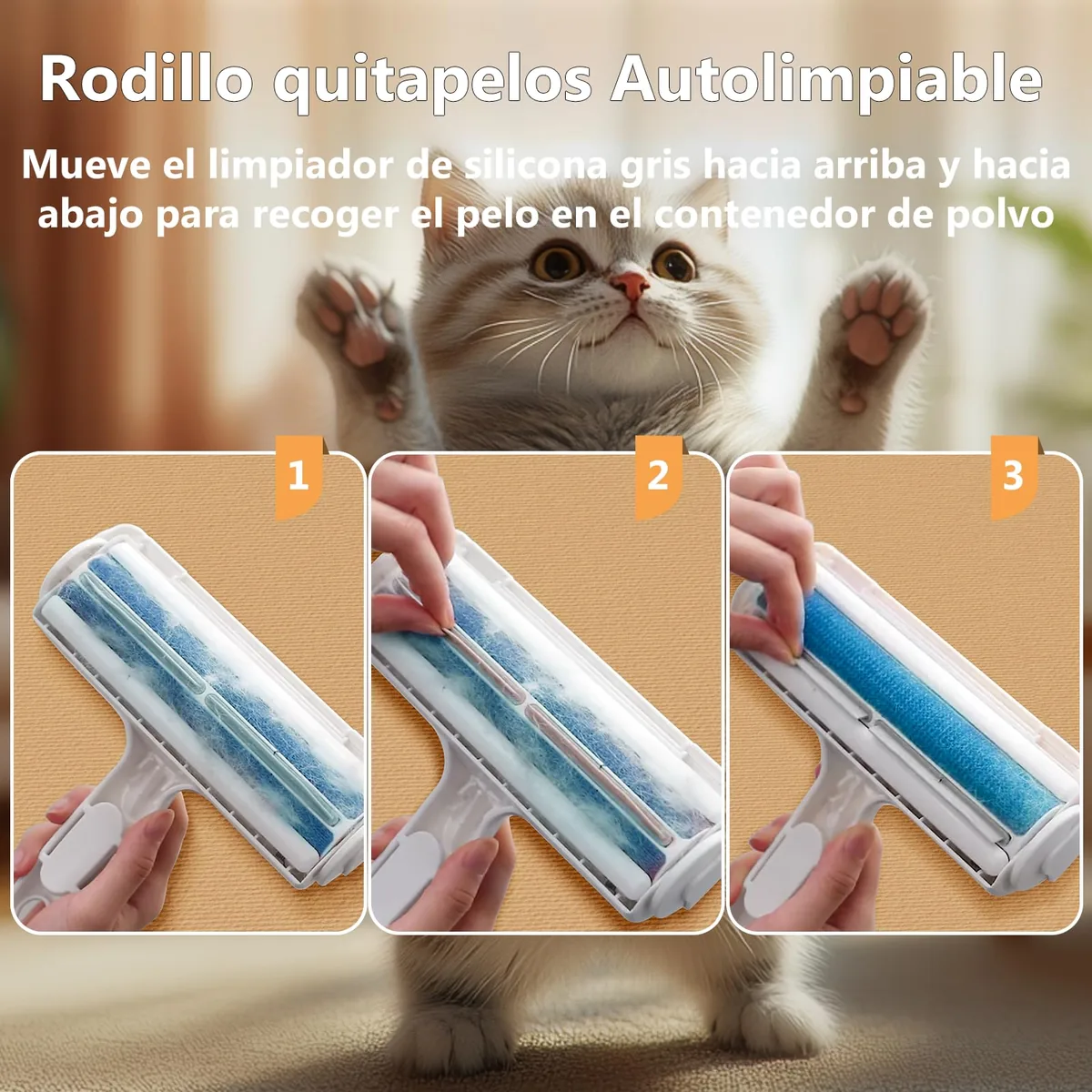 ACE2ACE Rodillo quitapelos reutilizable autolimpiante — imagen 5