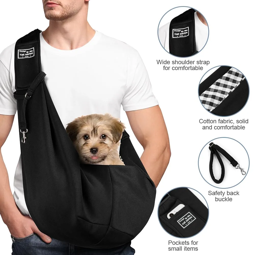 Adiwo Bolso de hombro para mascotas pequeñas (hasta ~7 kg) — imagen 3