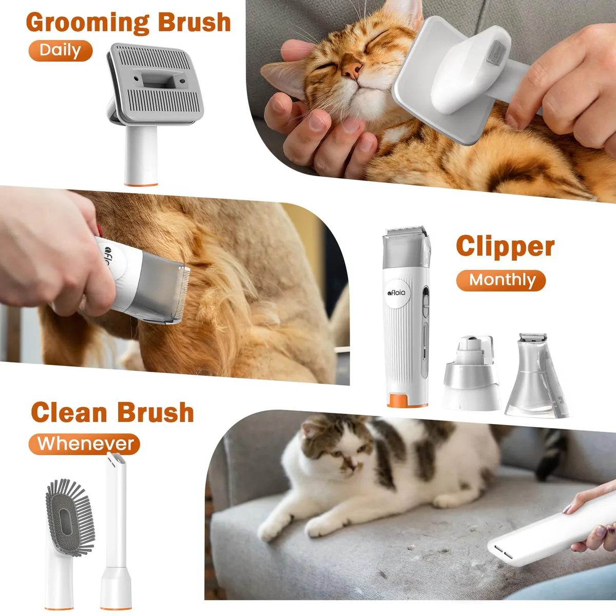 Afloia Kit de peluquería con aspirador (recoge el 99% del pelo) — imagen 2