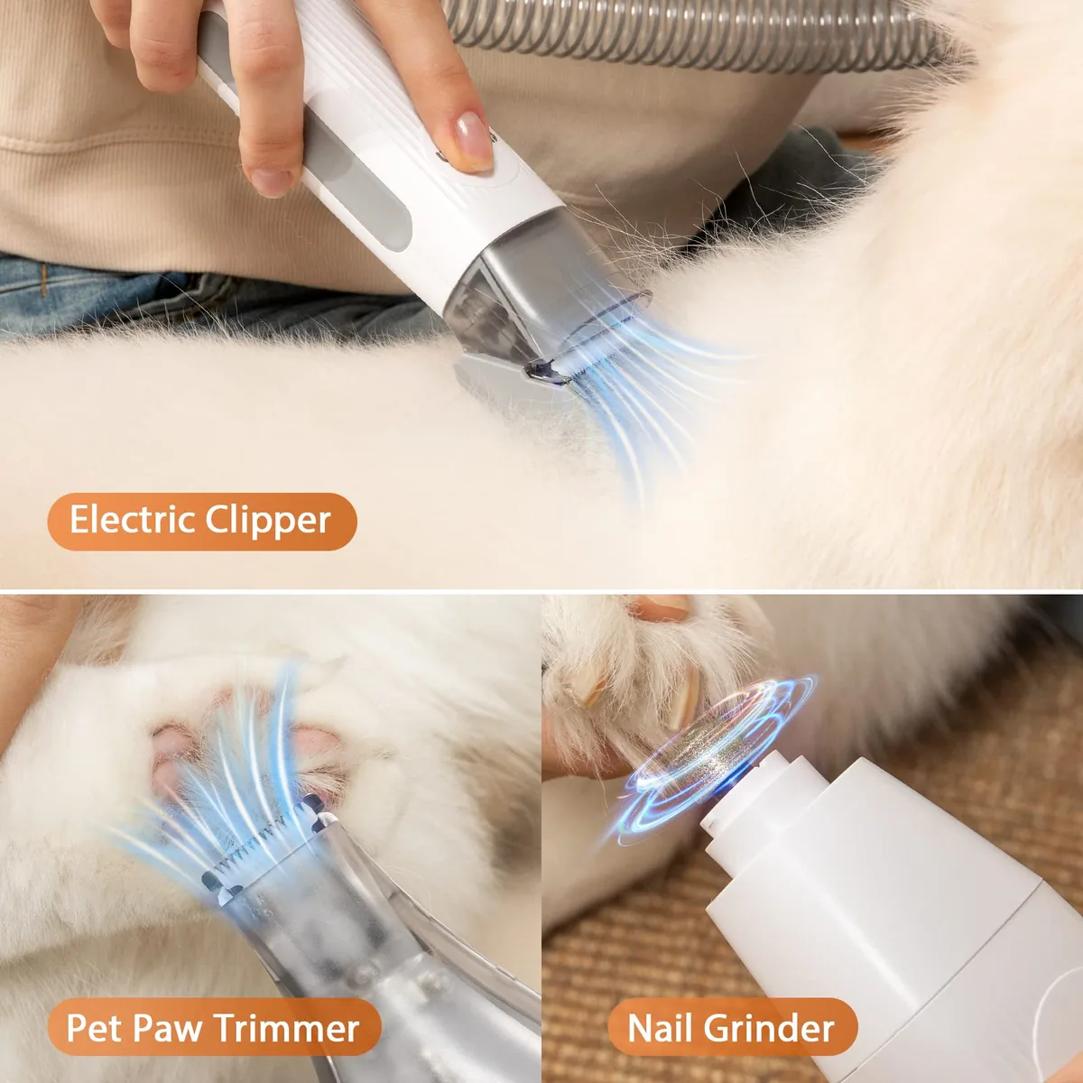 Afloia Kit de peluquería con aspirador (recoge el 99% del pelo) — imagen 5