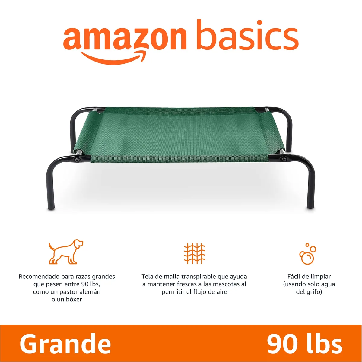 Amazon Basics Cama elevada de malla 130 cm — imagen 2