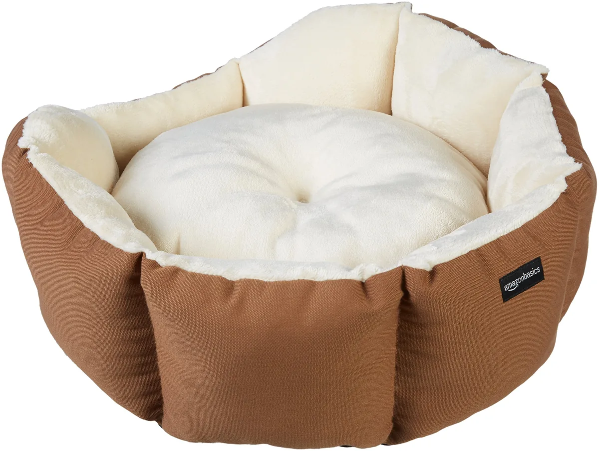 Amazon Basics Cama redonda con franela 50 cm — imagen 8
