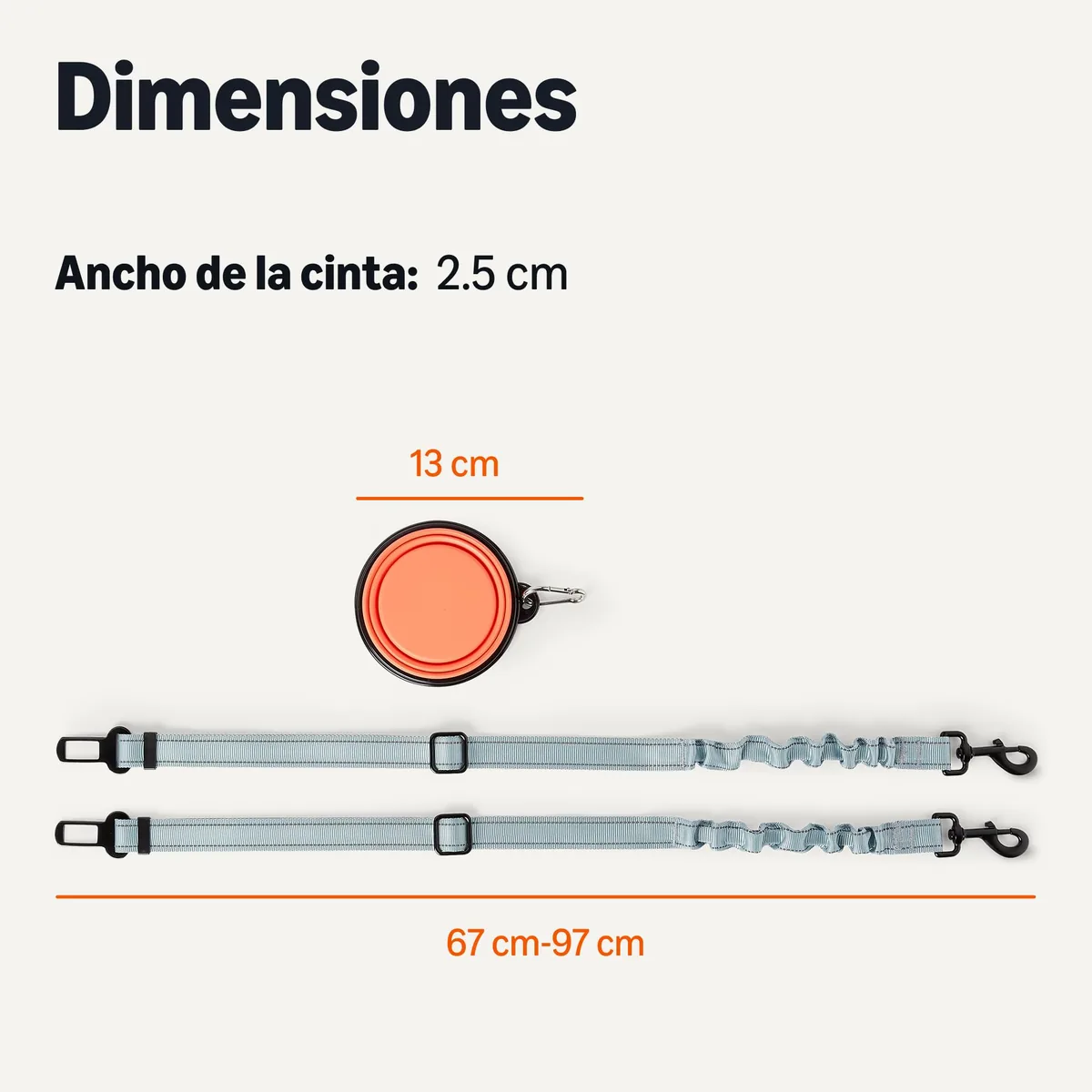 Amazon Basics Cinturón de seguridad para perros (con cuenco) — imagen 5