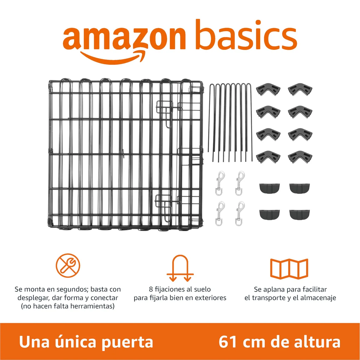 Amazon Basics Parque metálico octogonal 61 cm — imagen 2