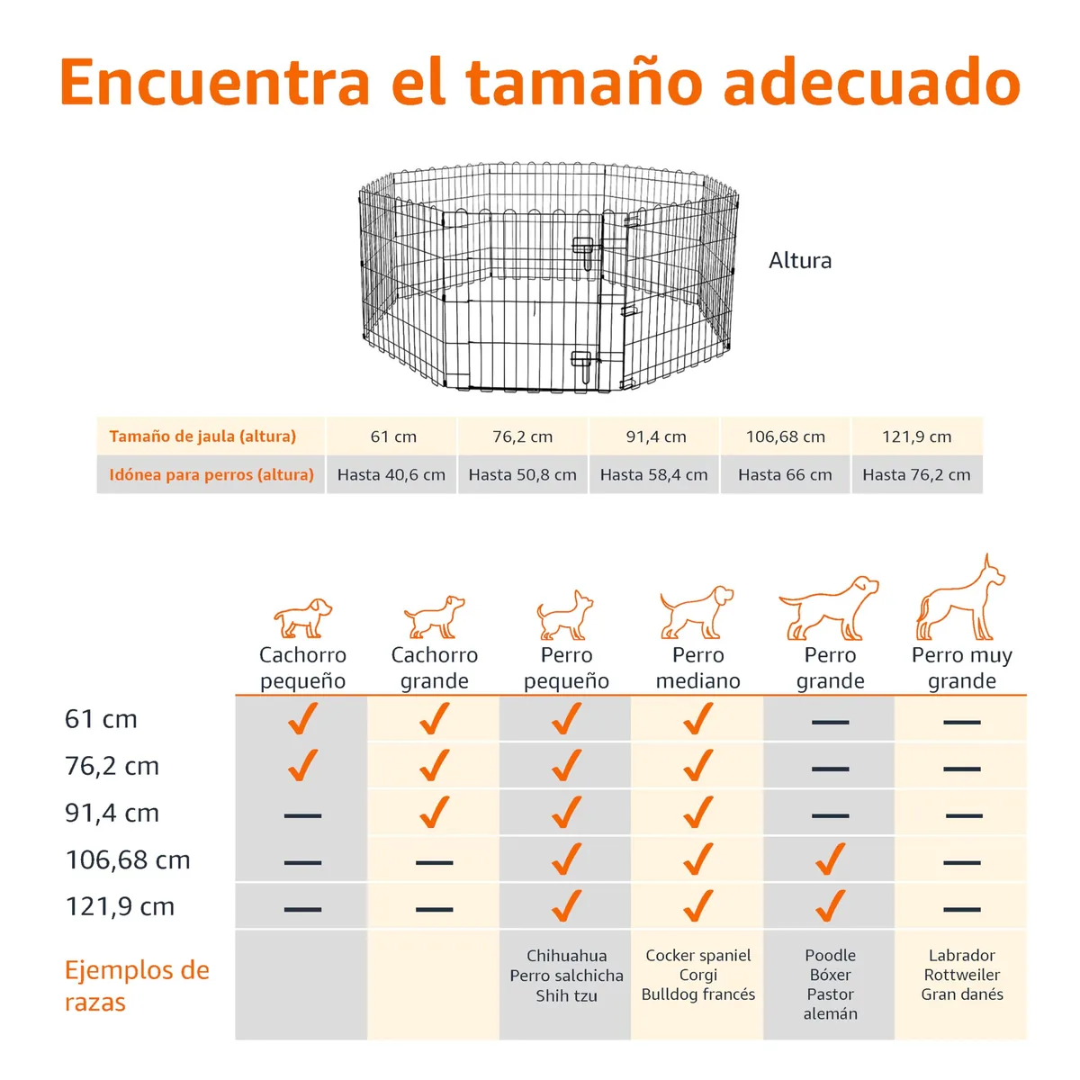 Amazon Basics Parque metálico octogonal 61 cm — imagen 3