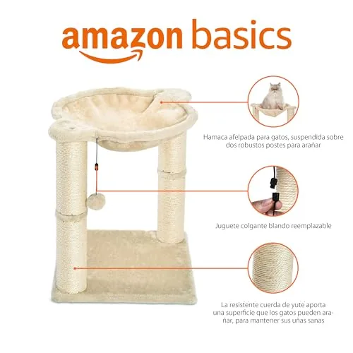 Amazon Basics Torre pequeña con hamaca y caseta — imagen 7