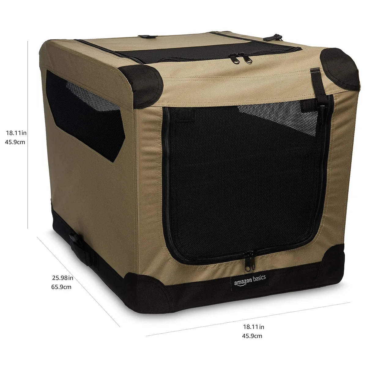 Amazon Basics Transportín blando plegable (S) — imagen 2