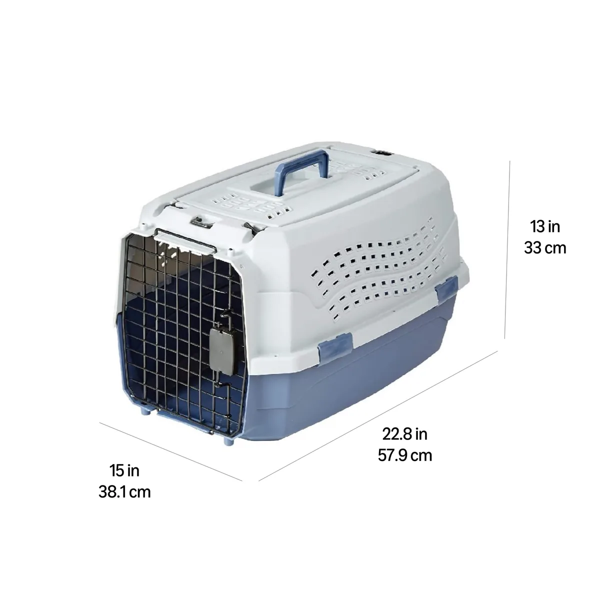 Amazon Basics Transportín rígido 2 puertas 58 cm — imagen 5