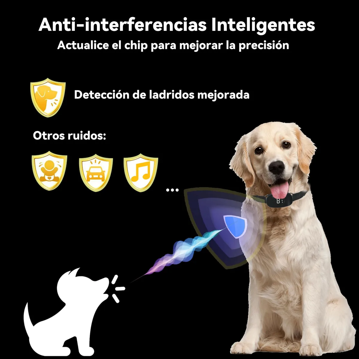 Collar antiladridos sin descargas (vibración y sonido) — imagen 5