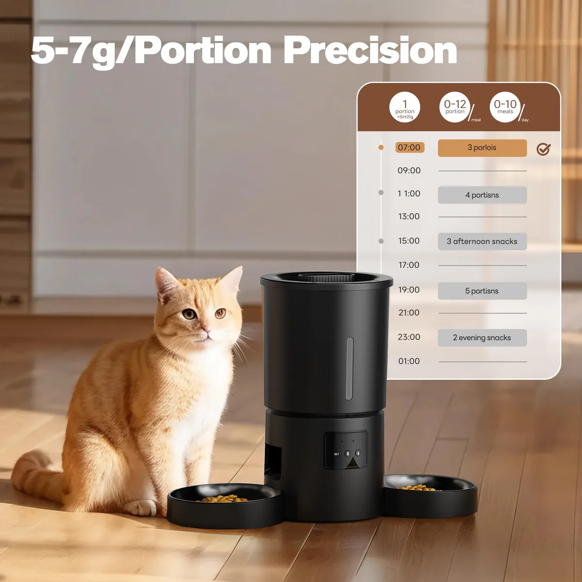 AONBOY A6 Comedero automático doble 5 L (App) — imagen 3
