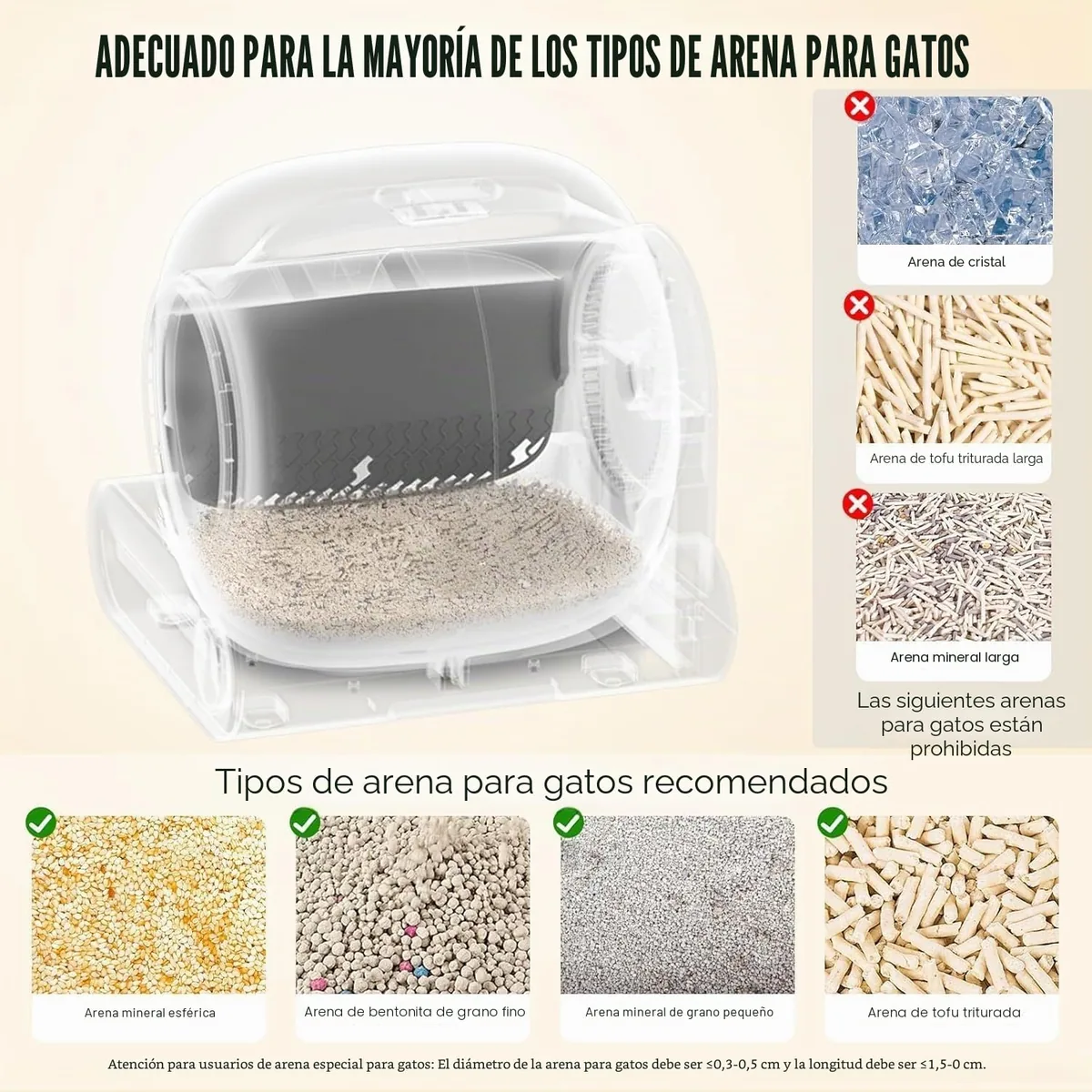 GESEILAY Arenero autolimpiable XXL con app — imagen 7