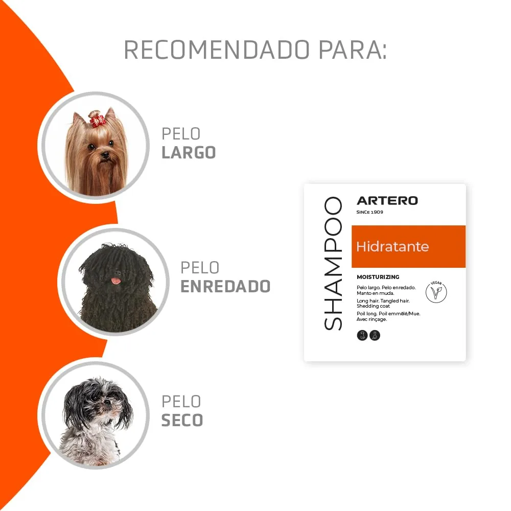 Artero Hidratante Champú para perros de pelo largo (300 ml) — imagen 2