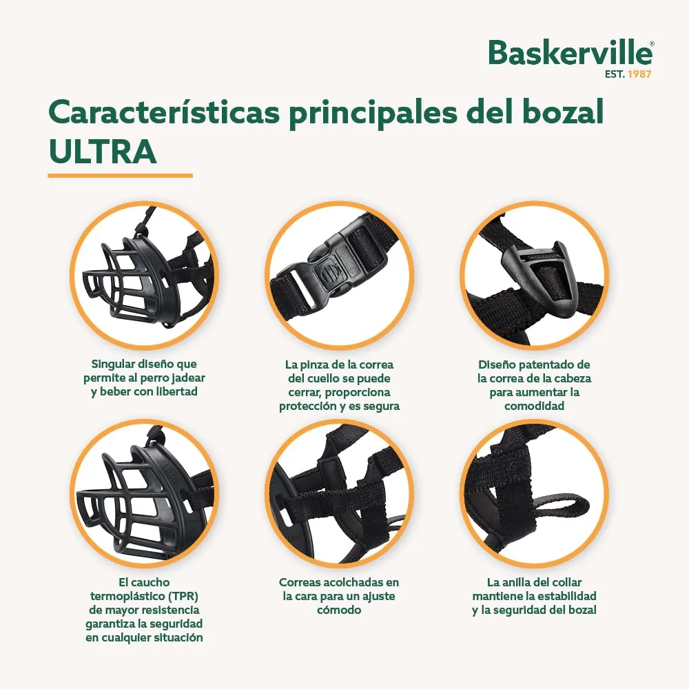 Baskerville Ultra Bozal tipo cesta moldeable — imagen 2