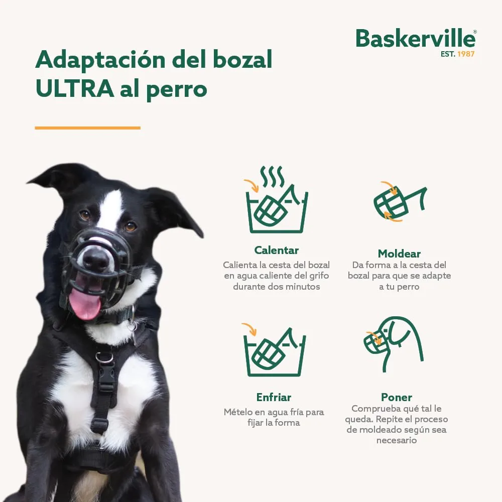 Baskerville Ultra Bozal tipo cesta moldeable — imagen 4