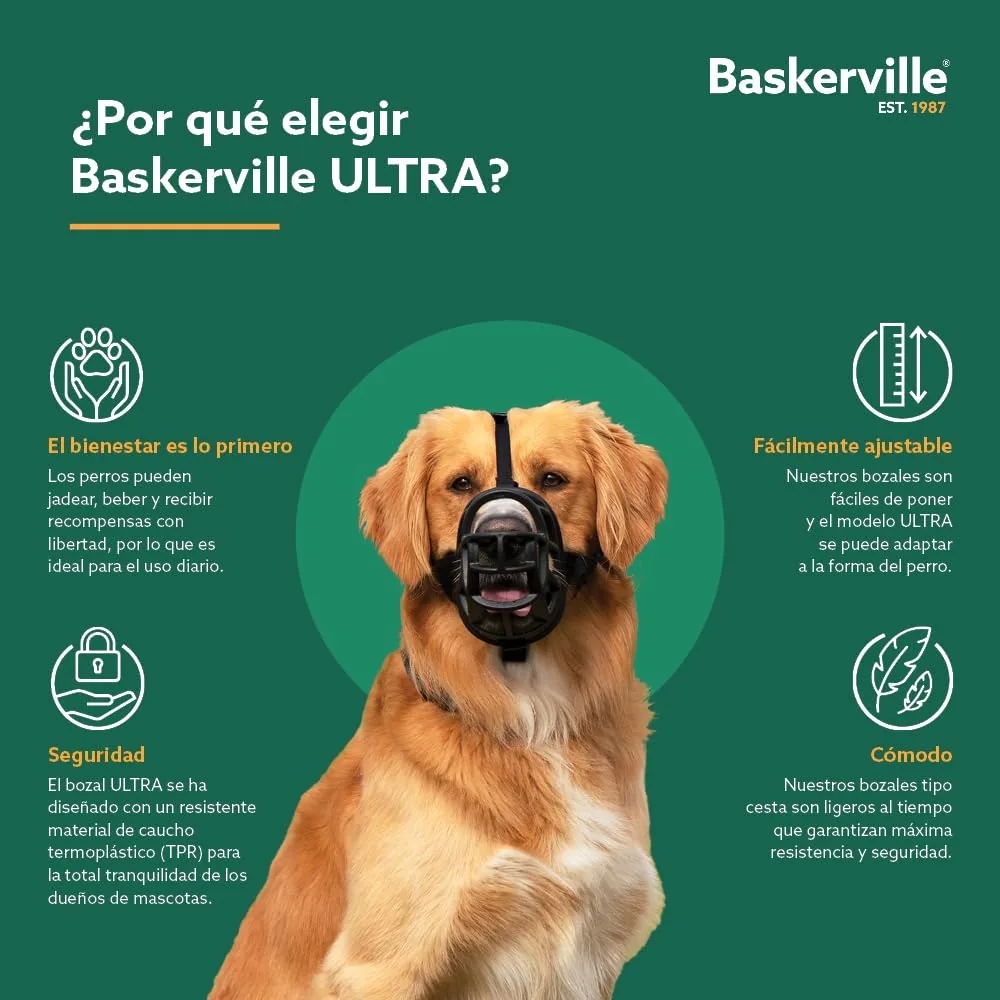 Baskerville Ultra Bozal tipo cesta moldeable — imagen 7