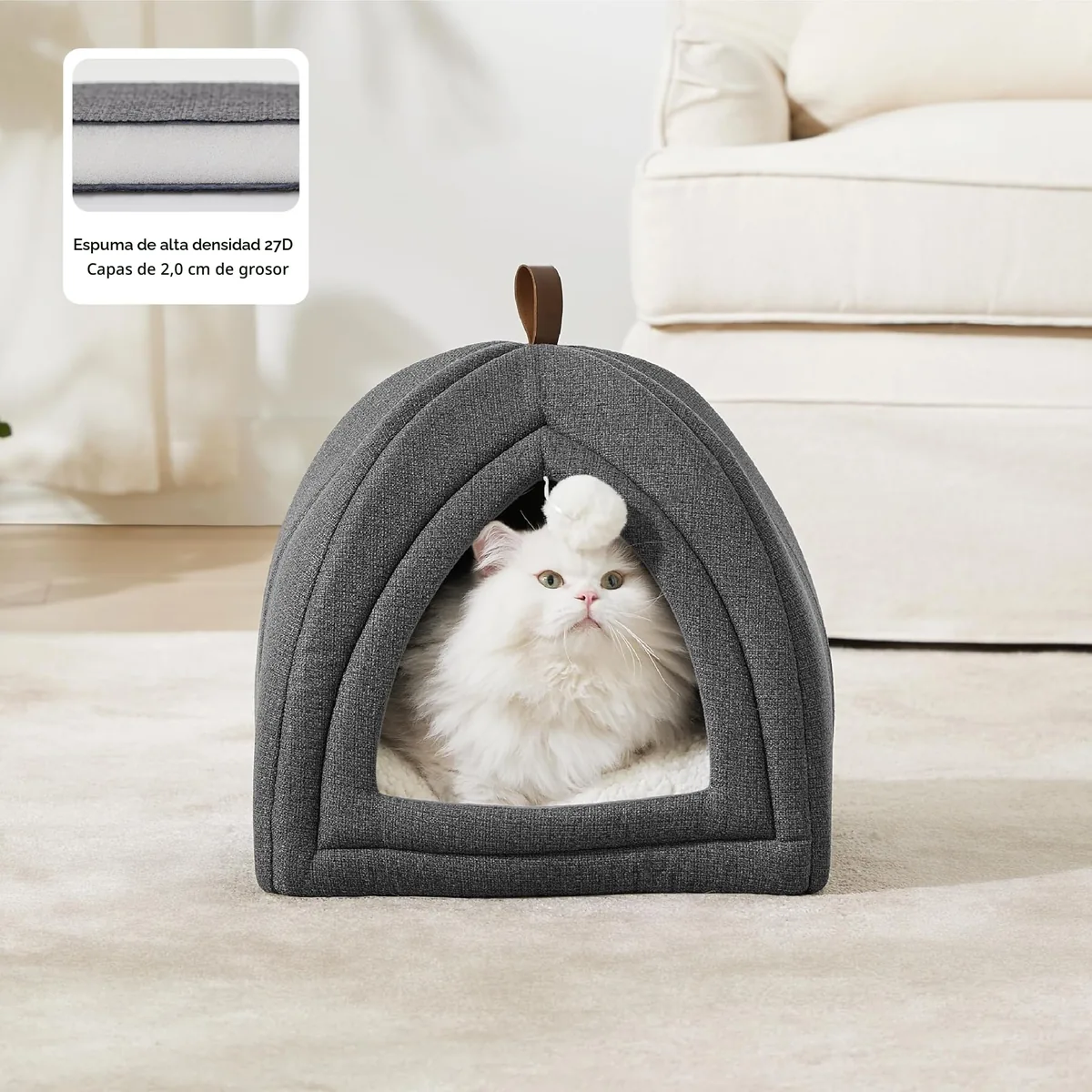 Bedsure Cama cueva iglú 40 cm — imagen 2