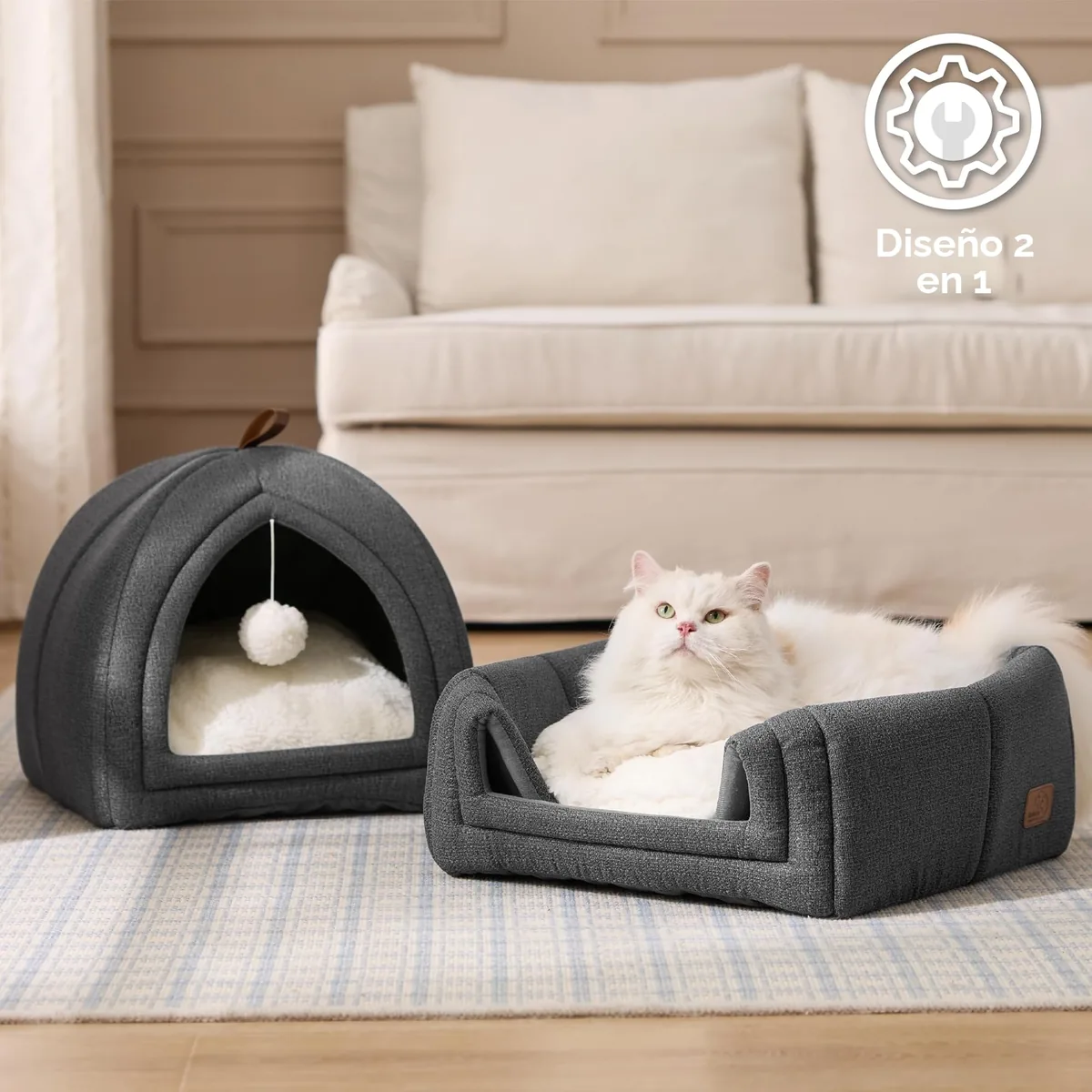 Bedsure Cama cueva iglú 40 cm — imagen 3