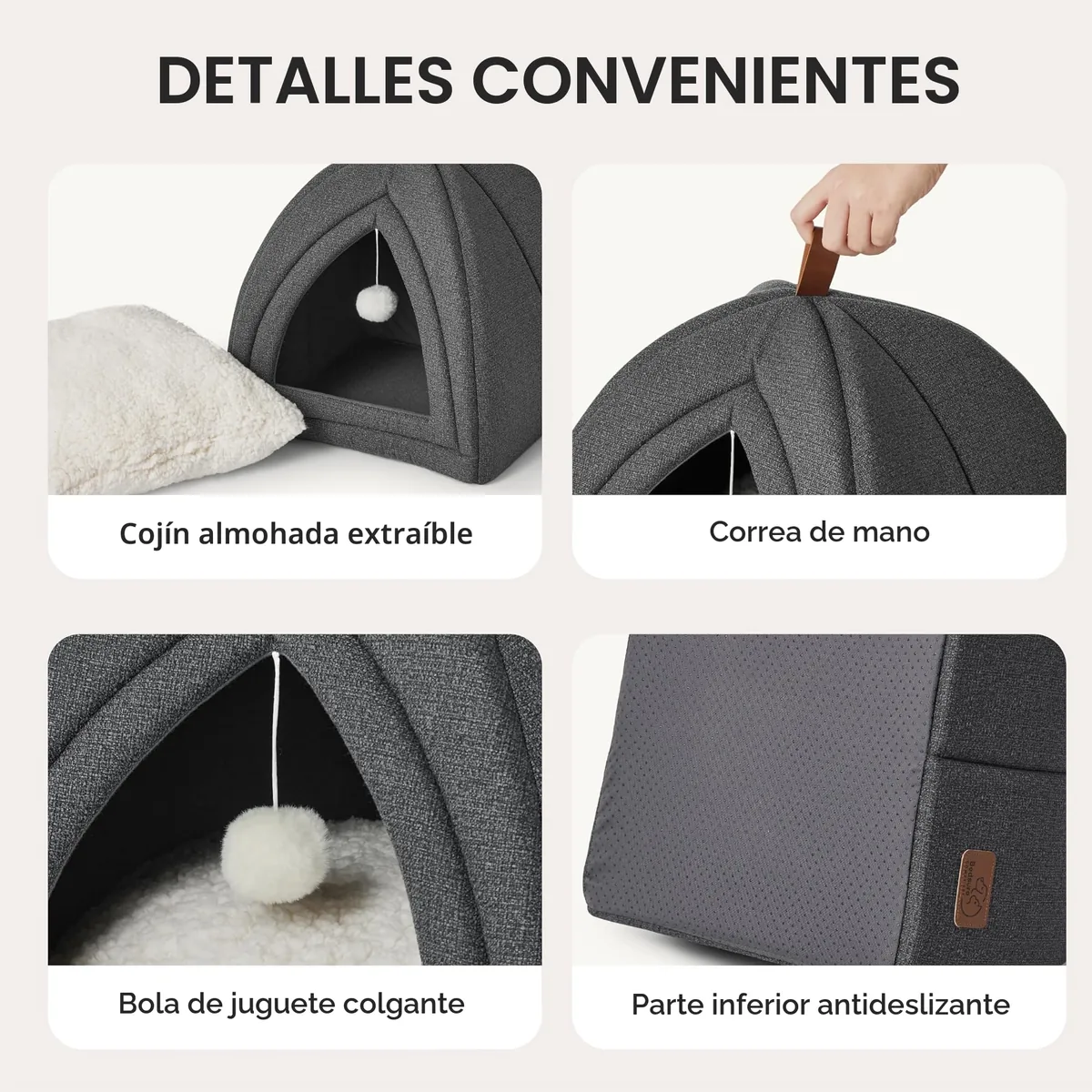 Bedsure Cama cueva iglú 40 cm — imagen 4