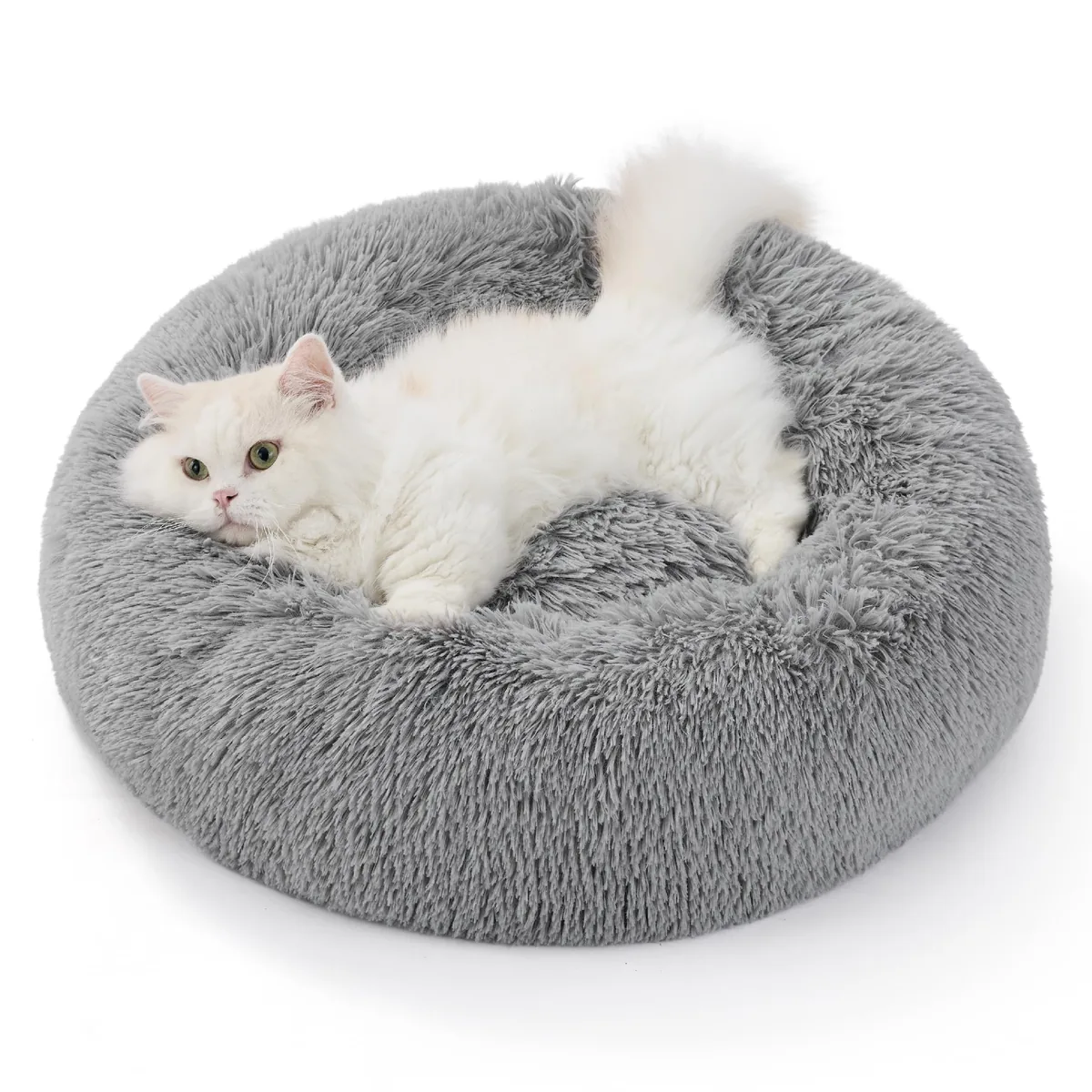 Bedsure Cama redonda de peluche 50 cm