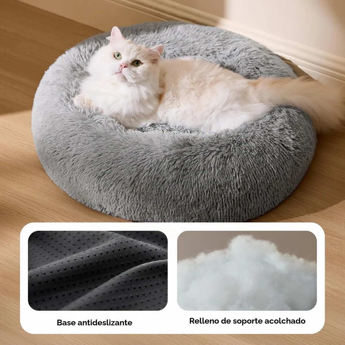 Bedsure Cama redonda de peluche 50 cm — imagen 3