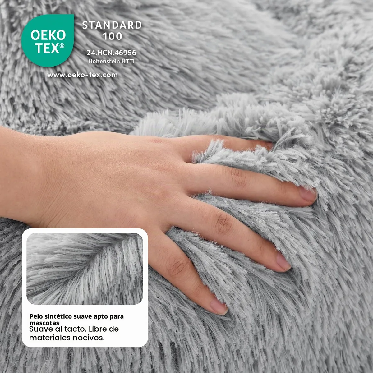 Bedsure Cama redonda de peluche 50 cm — imagen 4