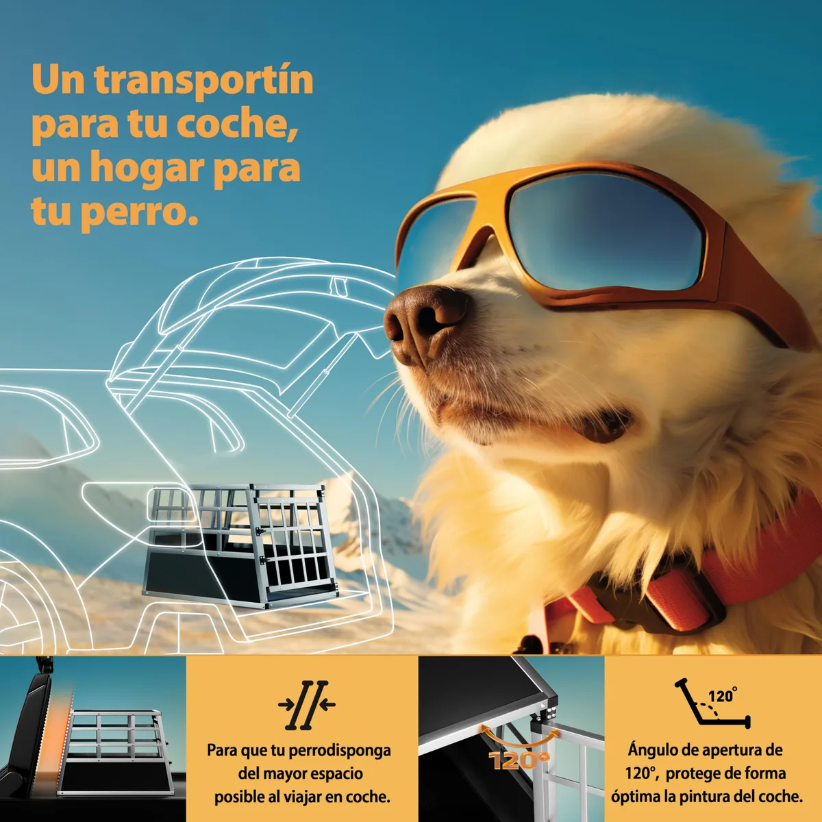 CADOCA Transportín rígido de aluminio — imagen 3