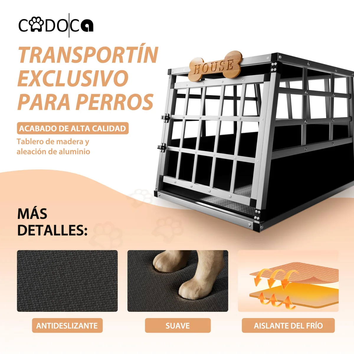 CADOCA Transportín rígido de aluminio — imagen 6
