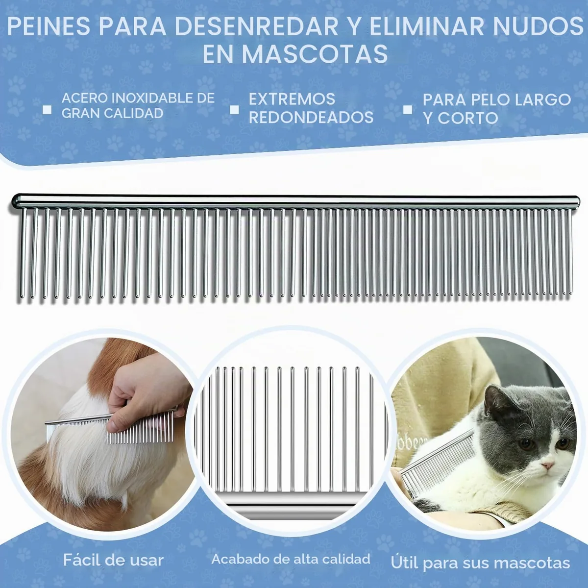 Candure Peine doble cara quita nudos y pelo muerto — imagen 6