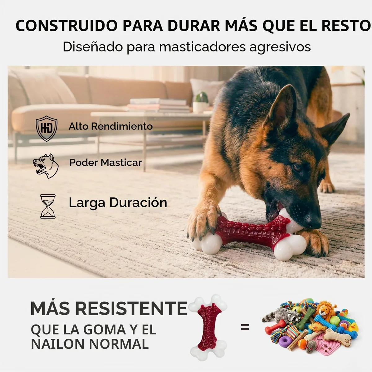 ChienBox Hueso de nailon resistente para masticadores fuertes — imagen 4