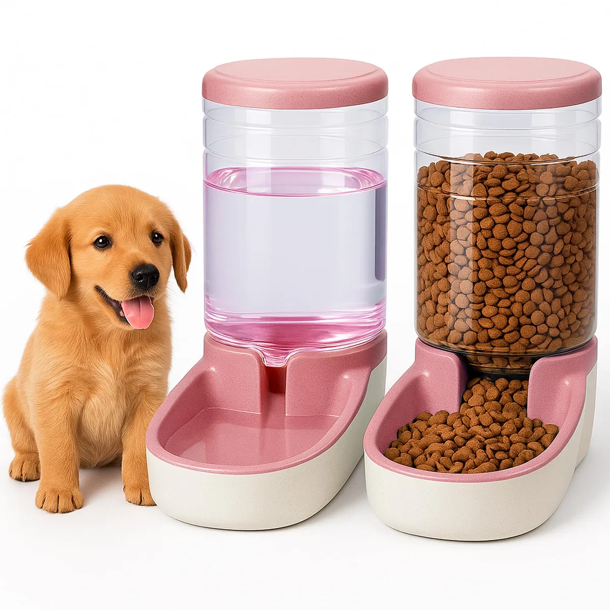 Edipets Dispensador de comida y agua por gravedad (pack de 2) — imagen 5