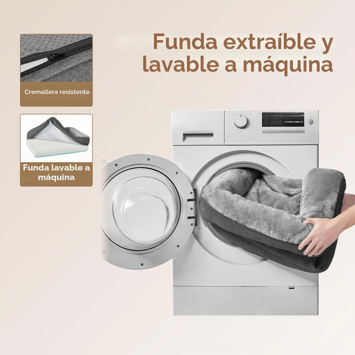 EHEYCIGA Cama ortopédica 106 cm (doble espuma) — imagen 6