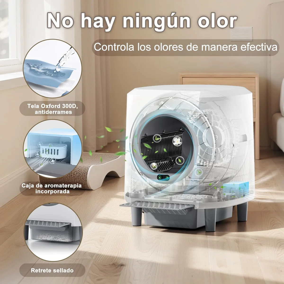 Ellenpent Arenero rotatorio autolimpiable — imagen 3