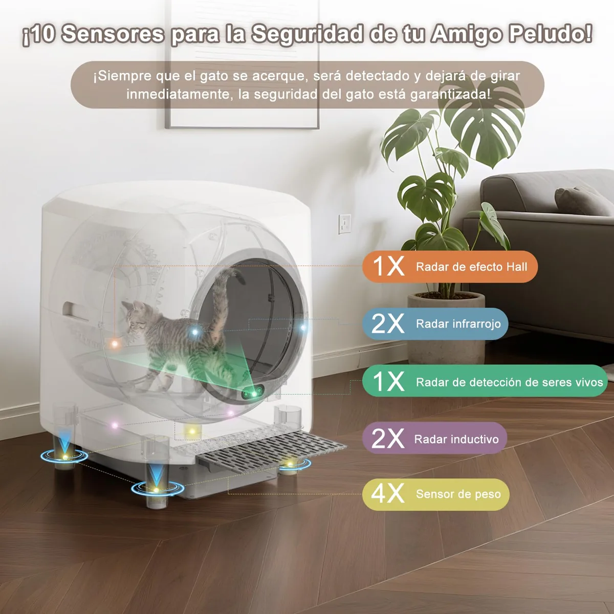 Ellenpent Arenero rotatorio autolimpiable — imagen 4