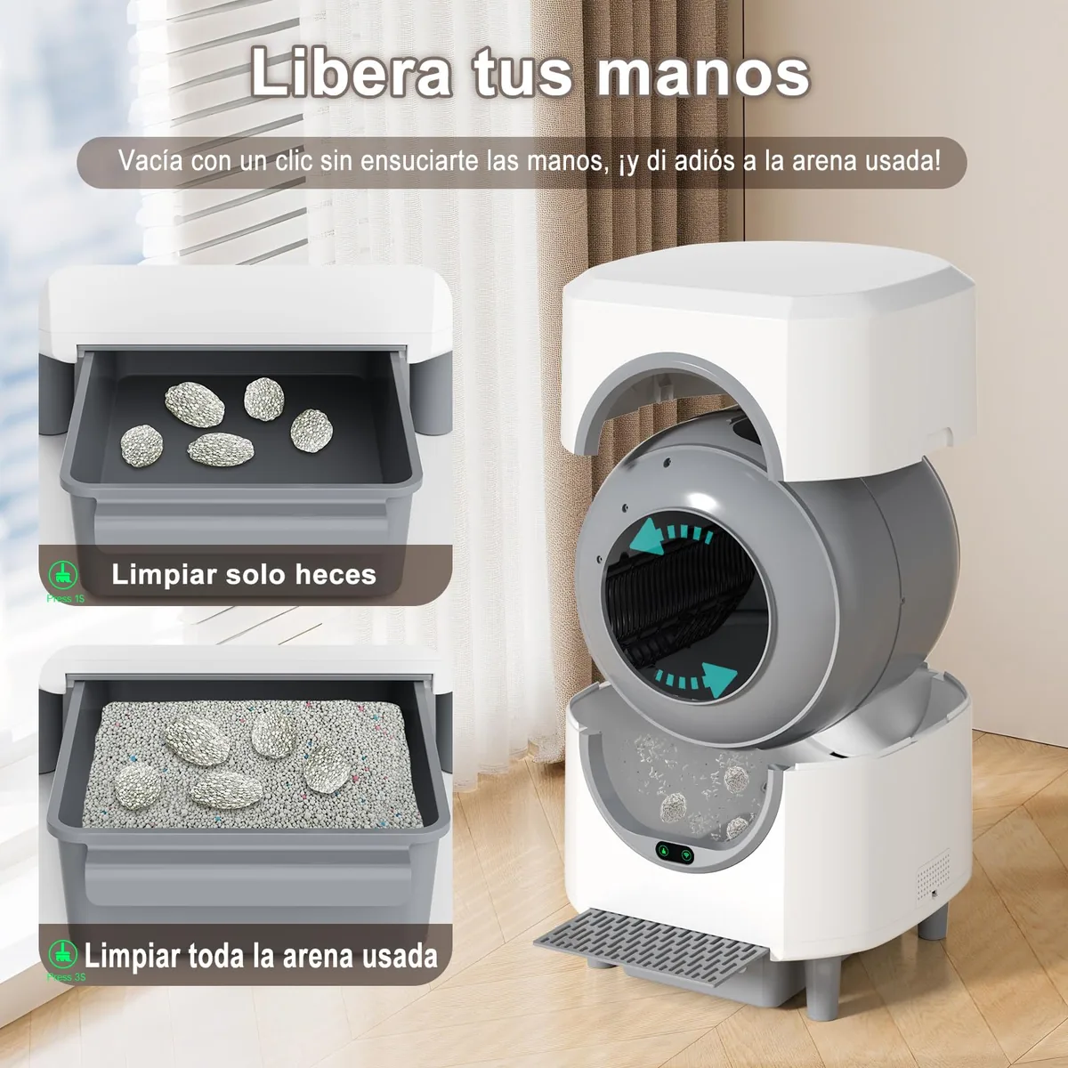 Ellenpent Arenero rotatorio autolimpiable — imagen 7