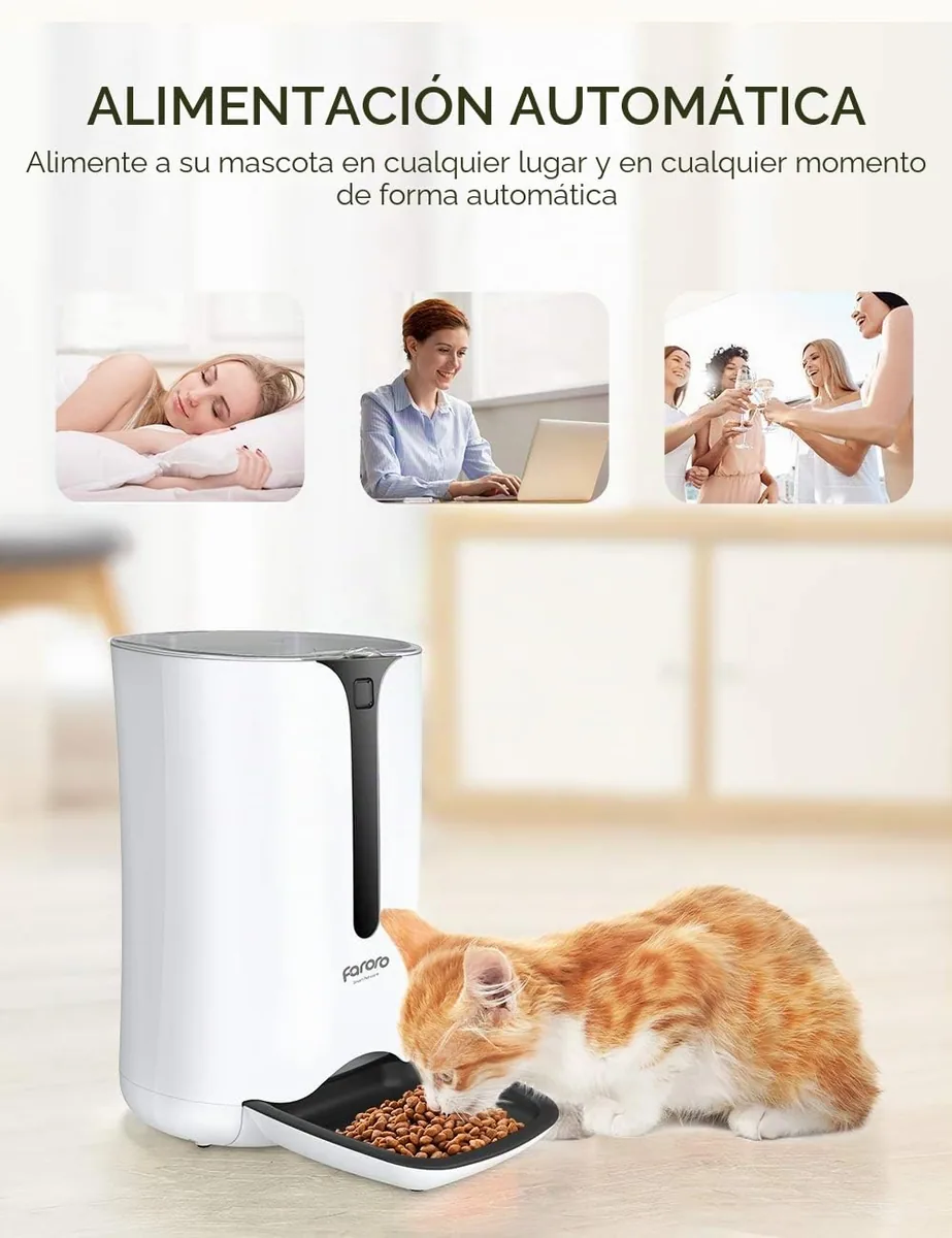 Faroro Comedero automático 7 L (programable, sin cámara) — imagen 4