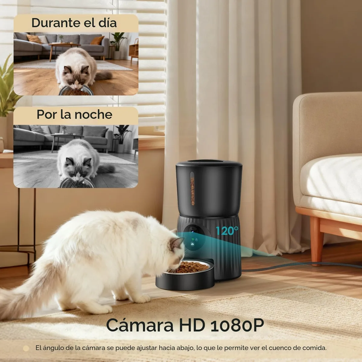 Faroro Comedero automático con cámara 1080p (4 L) — imagen 2