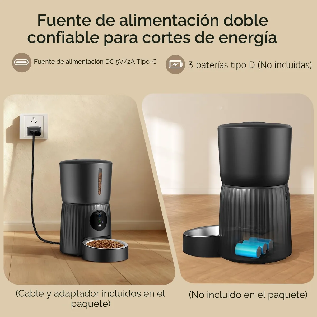 Faroro Comedero automático con cámara 1080p (4 L) — imagen 4