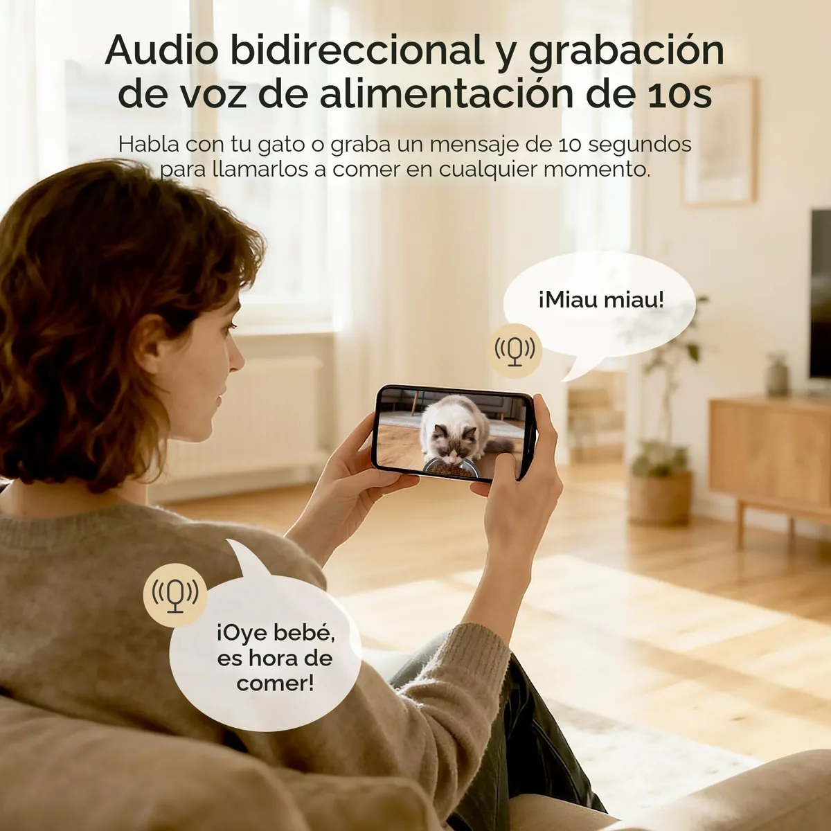 Faroro Comedero automático con cámara 1080p (4 L) — imagen 5