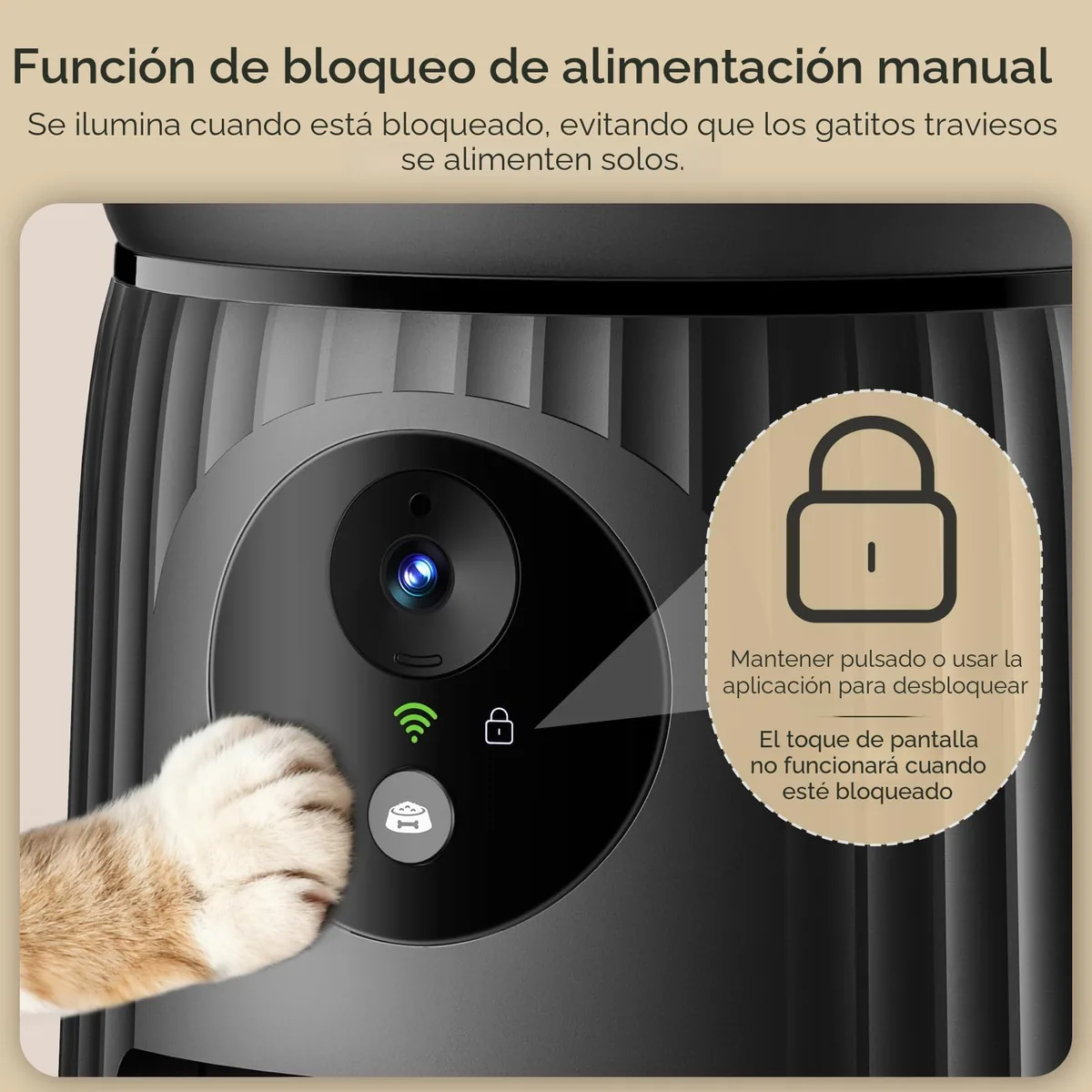 Faroro Comedero automático con cámara 1080p (4 L) — imagen 6