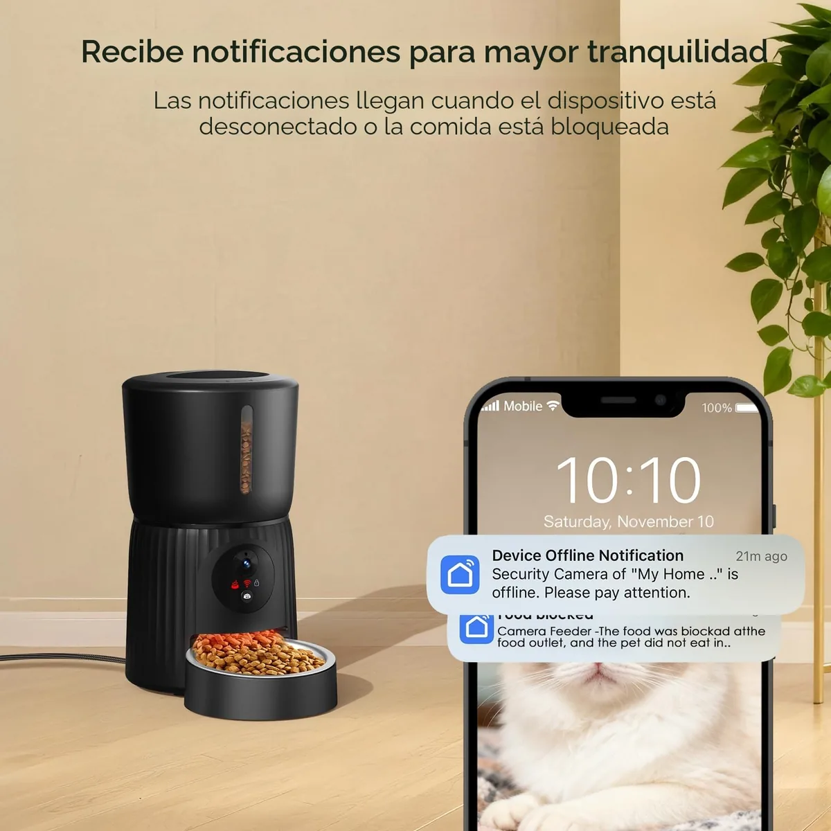 Faroro Comedero automático con cámara 1080p (4 L) — imagen 7