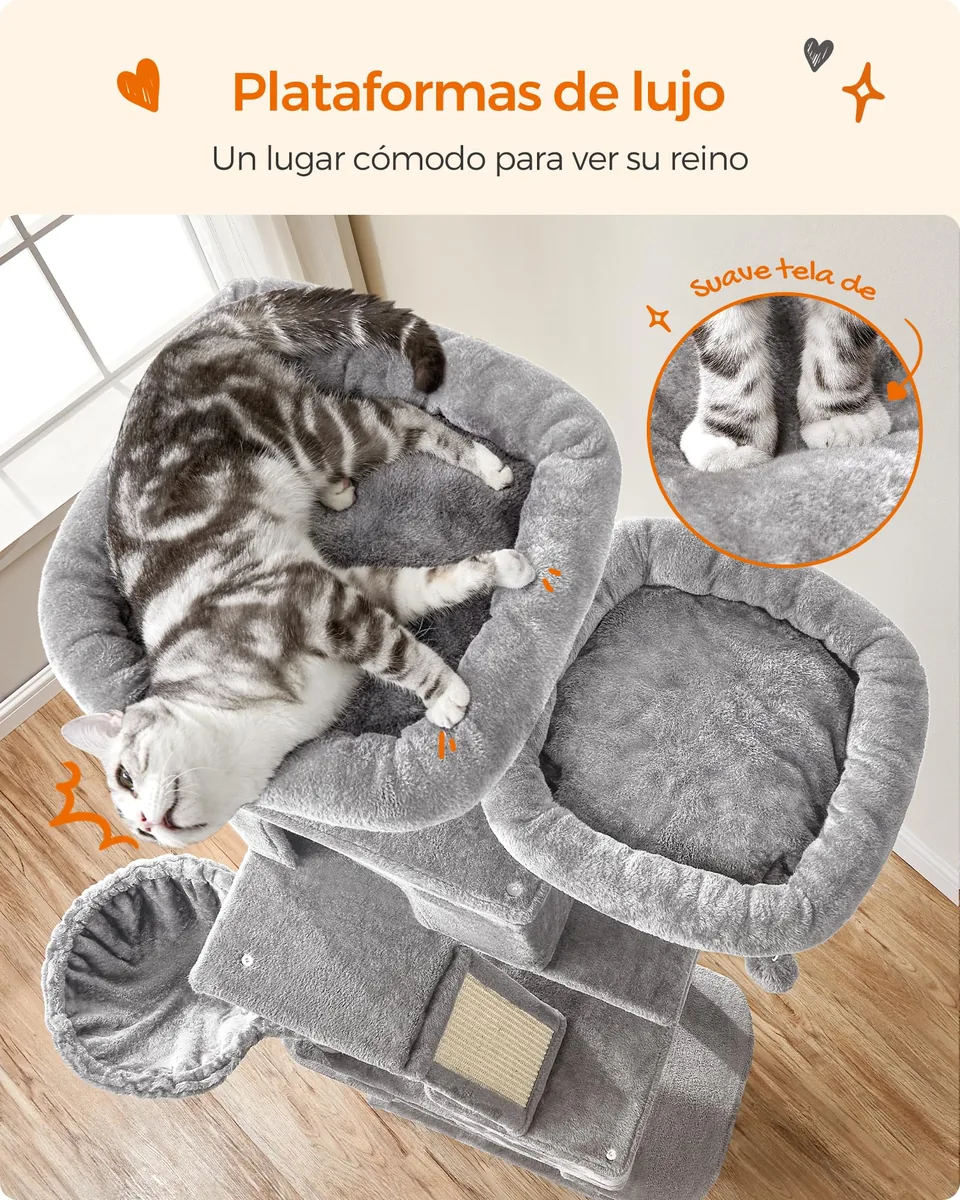 Feandrea Árbol para gatos XXL (203 cm) — imagen 3