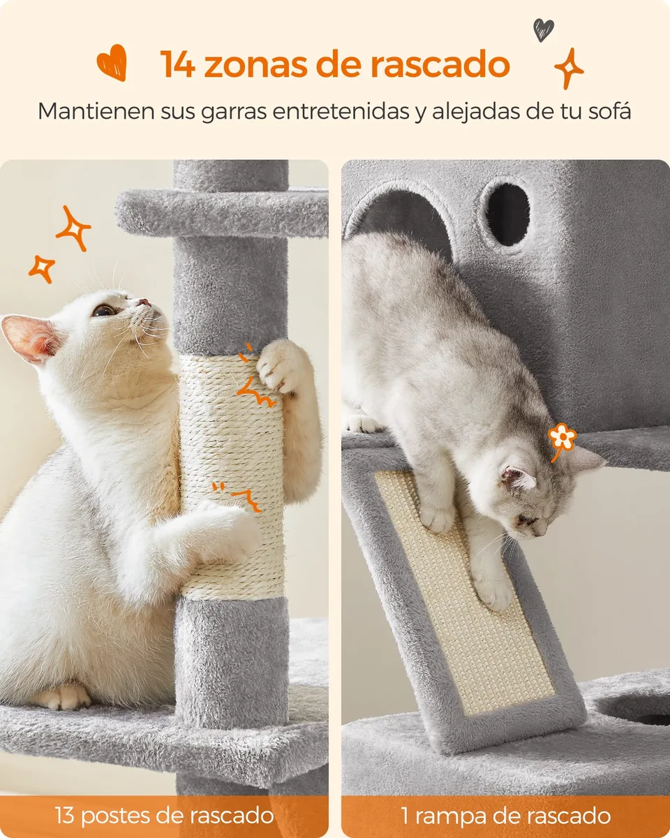 Feandrea Árbol para gatos XXL (203 cm) — imagen 5