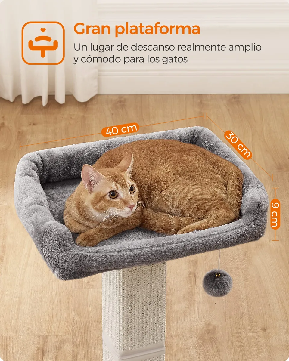 Feandrea Poste rascador 71 cm con plataforma lavable — imagen 3
