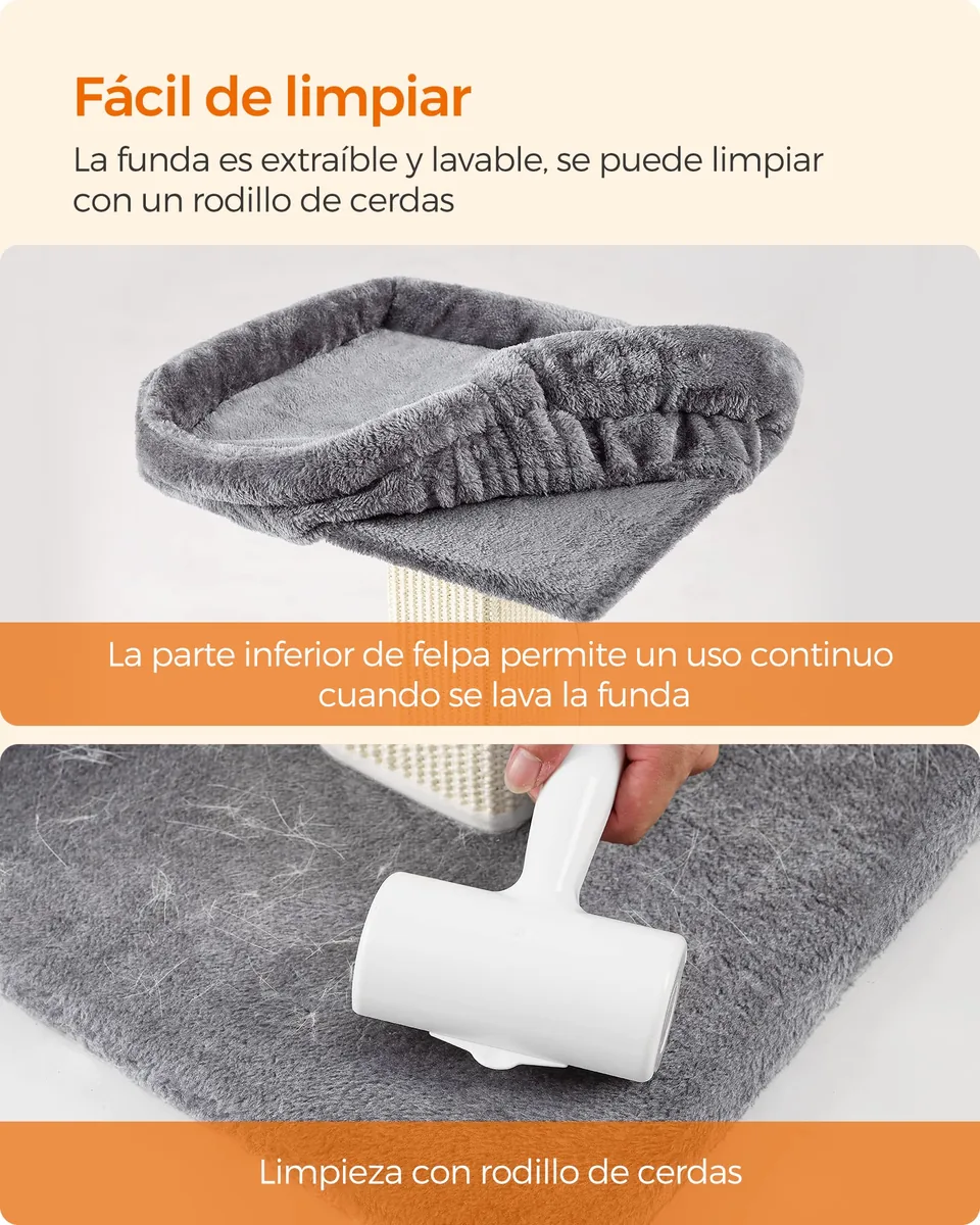 Feandrea Poste rascador 71 cm con plataforma lavable — imagen 6