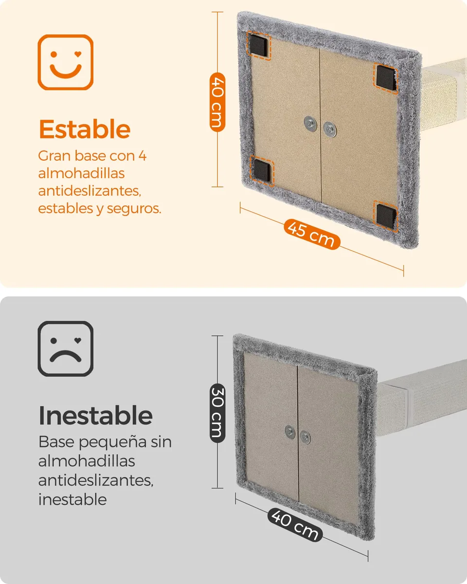 Feandrea Poste rascador 71 cm con plataforma lavable — imagen 7