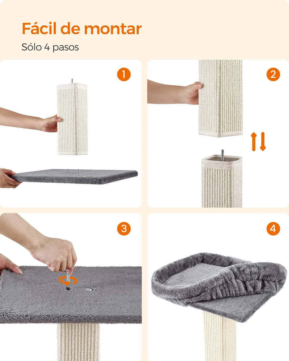 Feandrea Poste rascador 71 cm con plataforma lavable — imagen 8