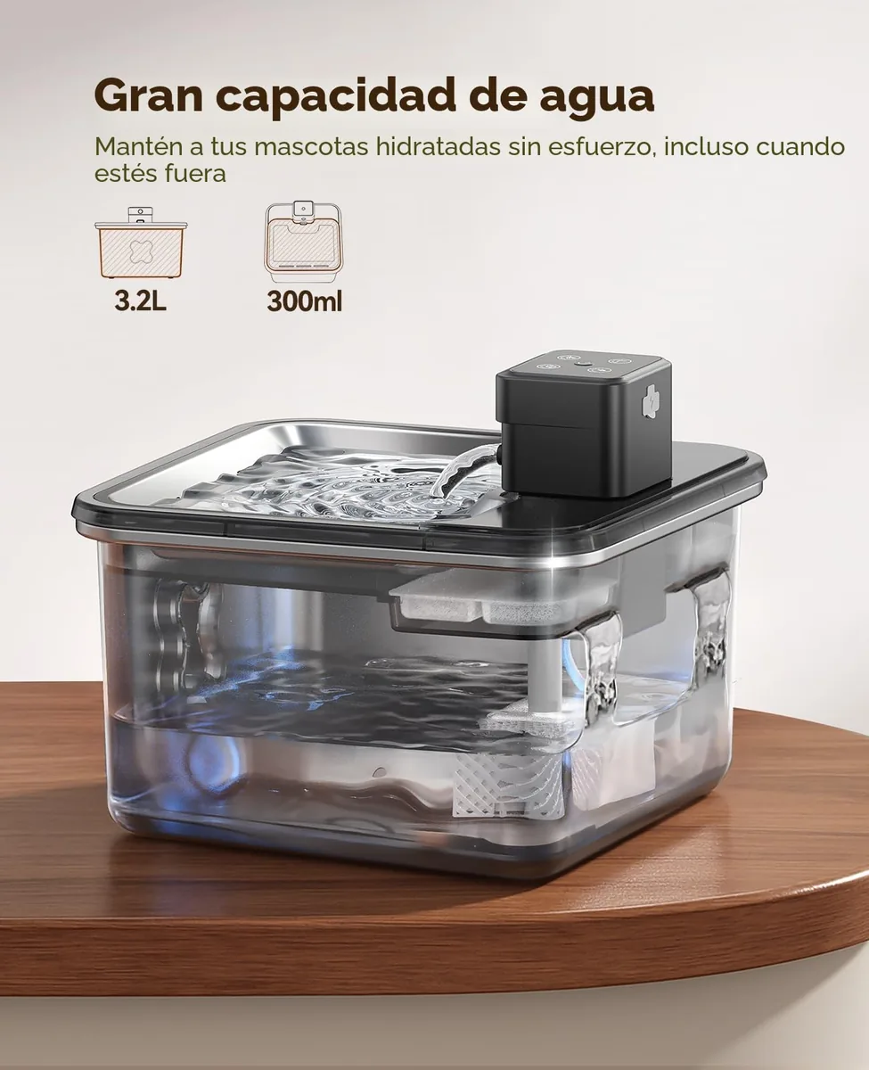 FEELNEEDY Fuente inox 3,2 L sin cable con sensor — imagen 6