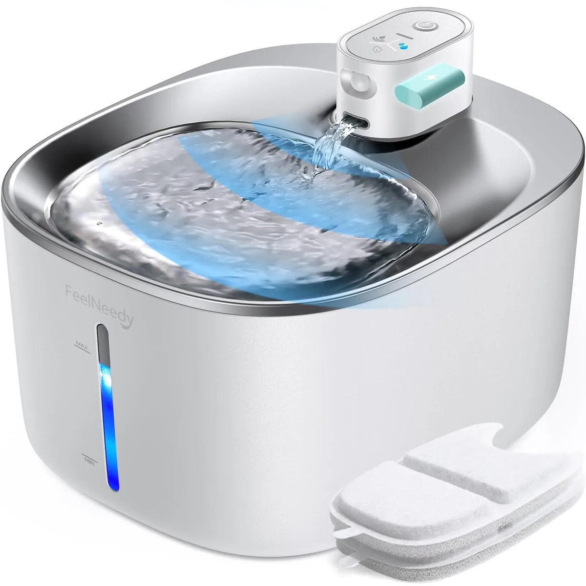 FEELNEEDY Fuente 4 L sin cable con sensor