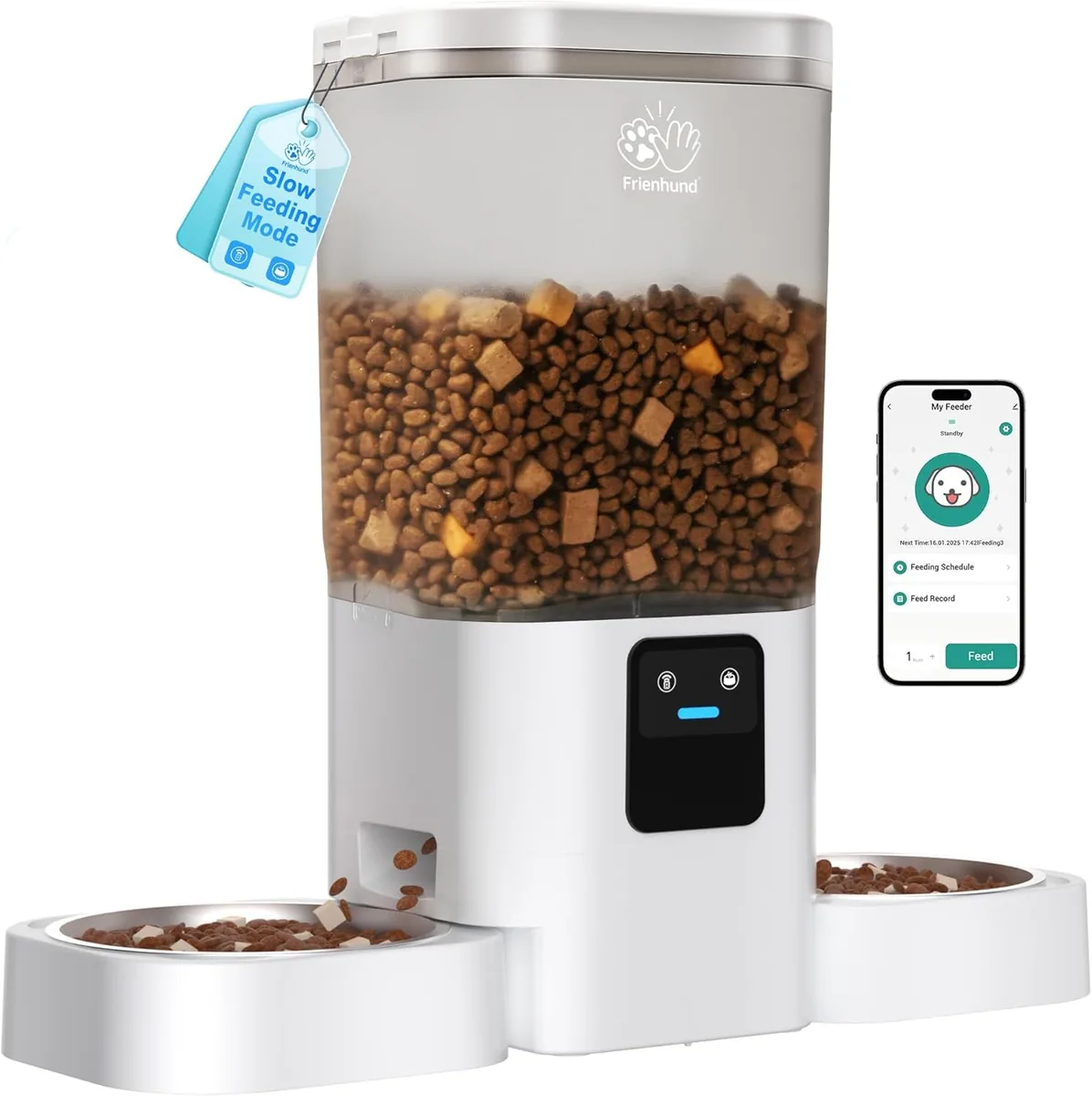 Frienhund Comedero automático doble 7 L (WiFi)