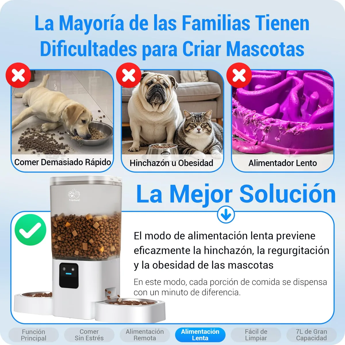 Frienhund Comedero automático doble 7 L (WiFi) — imagen 5